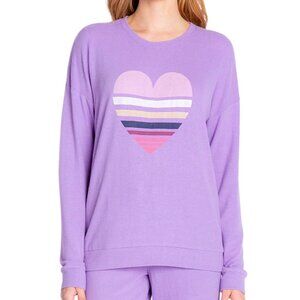 Insomniax Womens Butter Jersey Long Sleeve Crewneck Pajama Top Only,1-Piece